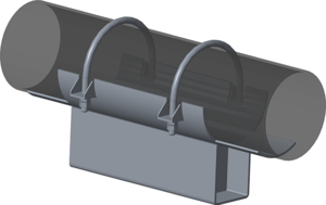Опоры ТС-670.00.00  серия 5.903-13 выпуск 7-95 хомутовые неподвижные с корпусом 