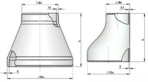 Переходы штампованные ГОСТ 17378-2001 концентрические и эксцентрические