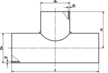 Тройники сварные равнопроходные ОСТ 34-10-762-97