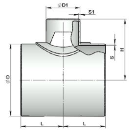 Тройники сварные с накладками ТУ 51-29-81