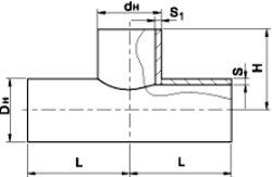 Тройники сварные равнопроходные ОСТ 36-46-81