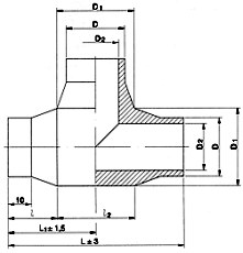 Тройники сверленые равнопроходные ОСТ 34.10.432-90